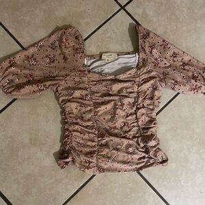 Floral Puff Sleeve Top